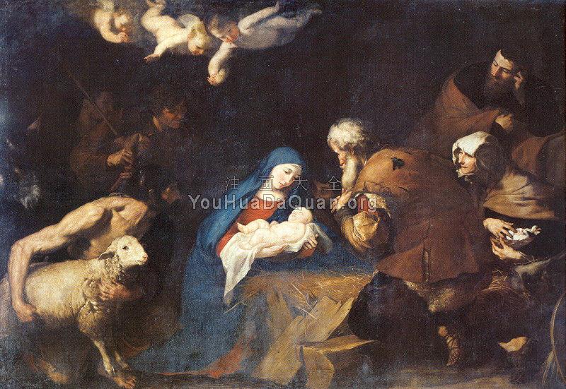 Adoration of the Shepherds - 胡塞佩·德·里贝拉